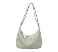 Borsa a tracolla in pelle PU All-Match di grande capacità alla moda Tote tinta unita versatile borsa a tracolla borsa da viaggio shopping borsa da pendolarismo, Verde, 320x110x210mm/12.6x4.33x8.27inch