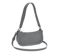 Borsa a tracolla in pelle PU alla moda per le donne anni '90 stili retrò rivetti borchiati borsa a tracolla con due cinghie borsa per il pendolarismo quotidiano, grigio, One Size