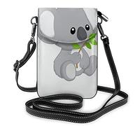 Borsa a tracolla in pelle PU, borsa a tracolla per cellulare con due uccelli Fashion Lady con cinturino regolabile Easter Bunny