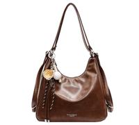 Borsa a tracolla in pelle PU con zaino squisito per borse vintage a sospensione (marrone)