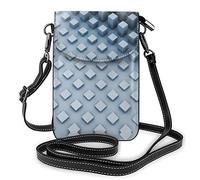 Borsa a tracolla in pelle PU, coniglio di Pasqua che mangia borsa a tracolla per cellulare da donna alla moda con cinturino regolabile Tema astratto freddo