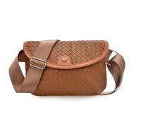 Borsa a tracolla in pelle PU da donna alla moda coreana quotidiana al petto alla moda incontri donne crossbody coreano stili spalla donna in pelle PU messenger, marrone