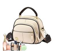 Borsa a tracolla in pelle PU da donna, grande capacità con scomparti, elegante borsa da viaggio per ragazze, borsa leggera e moderna per lavoro, scuola, shopping o per uso quotidiano