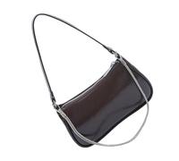 Borsa a tracolla in pelle PU per le donne stile francese borsa a tracolla con catena elegante ascella moda shopping donna in pelle PU spalla stile francese Crossbody elegante ascella, Caff, One Size