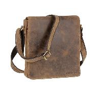 Greenburry Borsa a tracolla vintage in pelle 23 cm marrone