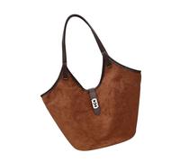 Borsa A Tracolla In Pelle Scamosciata Alla Per Donna Secchio Sotto Le Ascelle Capacità Per Spostamenti Quotidiani E La Spalla Dei Pendolari Dello Shopping