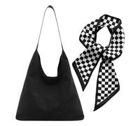 Borsa A Tracolla In Pelle Scamosciata Da Donna 1 Pezzo E Nastro Decorativo 1 Pezzo, Borsa A Tracolla Alla Moda, Borsa A Tracolla Di Grande Capacità, Semplice Borsa A Tracolla Retrò