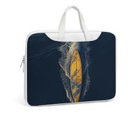 Borsa a tracolla in pelle stampata con tavola da surf per uomo e donna, borsa da viaggio per ufficio, borsa da appendere per computer portatile, Stile bianco, 42x30.5cm