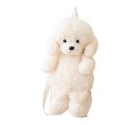 Borsa a tracolla in peluche - borsa morbida e carina con design a forma di cane | Zaino in peluche leggero come borsaI | Accessorio di | Per l'esterno, i viaggi, la scuola, i bambini, le donne