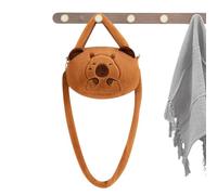 Borsa a tracolla in peluche Capybara, morbida, comoda, leggera, alla, per ragazze, donne, scuola, viaggi, uso quotidiano, per il libero, leggera, incantevole