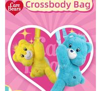 Borsa a tracolla in peluche Care Bears, grande capacità, alla moda e versatile, morbida, delicata sulla pelle, comoda da portare a spalla - adatta per lavoro, scuola, viaggi, shopping e conservazione,