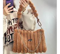 Borsa a tracolla in peluche con effetto tie-dye, una borsa in peluche di lusso da donna di forma quadrata, affascinante, elegante e alla moda. Adatta per l'uso quotidiano, per riunioni, matrimoni, fes