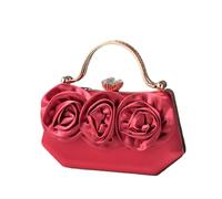 Borsa a Tracolla in Seta Con Disegni Floreali 3D Per Matrimoni Feste Pochette Da Donna Con Borsa a Catena Da Pochette Per Festa Nozze