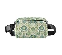 Borsa a tracolla in stile bohémien, con girasoli, stile manga, unisex, alla moda, per ciclismo, escursionismo, palestra, Tradizionale Orientale Paisley Pattern Vintage Acquerello, 1 Size