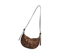 Borsa a tracolla in stile coreano per le donne gnocchi di tendenza a tracolla borsa retrò borsa leopardi stampa messaggeri donna stampa leopardo gnocchi a tracolla stile coreano, Marrone, One Size