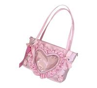 Borsa a tracolla in stile giapponese per display pin bella Itabag dolci fiocchi borsa a tracolla scuola cuore messaggeri cuore spalla stile giapponese messenger itabag bella tracolla, A, One Size