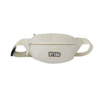 Borsa a tracolla in stile giapponese per ragazze e donne, bella cintura alla moda per petto in vita lettera marsupio marsupio piccola tracolla lettera marsupio per corsa, bianco, single package