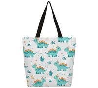 Borsa a tracolla in tela blu con spada e drago, borsa per la spesa, borsa a tracolla per la scuola, borsa alla moda da