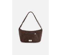 Borsa a tracolla in tela cerata, MINI CHARLOT Marrone TU