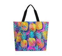 Borsa a tracolla in tela con testa di alieno verde, grande, casual, da don