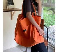 Borsa a tracolla in tela di colore unito alla moda per donna, borsa a spalla, zaino per studenti, grande capacità, essenziale per Natale, nuovo prodotto, offerta speciale per San Valentino Tagli Unica