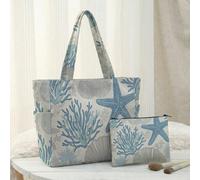 Borsa a tracolla in tela di grandi dimensioni alla moda con chiusura lampo, tasche laterali multiple, cinturino per la spalla, adatta per trasportare laptop, libri, ecc. Leggera, super pratica, regalo