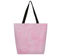 Borsa a tracolla in tela rosa linea astratta arte astratta borsa per la spesa borse a tracolla in tela donna uomo borsa moda