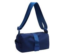 Borsa a tracolla in tessuto, alla moda, alta sensibilità, orizzontale, casual, a spalla singola, per donne e ragazzi (blu, taglia unica)