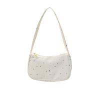 Borsa A Tracolla In Tessuto Fantasia Stelle Dolce E Spaziosa Perfetta for Gli Spostamenti Quotidiani Adatta Anche for Le Donne(White)