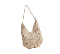 Borsa a tracolla in tessuto floreale per vacanza spiaggia noi leggero e pratico borse a secchiello borsa per donne alla moda borsa moda, Beige, One Size