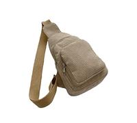 Borsa a tracolla in velluto a coste Borse a tracolla per le donne Borsa a tracolla Mini zaino in velluto a coste Piccolo velluto a coste Tote Bag, Cachi, Casual