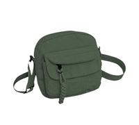 Borsa a tracolla in velluto a coste da donna, elegante borsa da viaggio con tasca con cerniera, borsa da lavoro, borsa casual per ufficio, Verde scuro, as pic