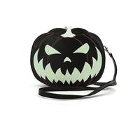 Borsa A Tracolla In Vinile Con Jack O Lantern Di Zucca Che Brilla Al Buio