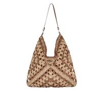 Borsa a tracolla intrecciata, grande borsa tote intrecciata per viaggi, donne