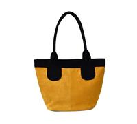 Borsa a tracolla invernale in morbida pelle morbida borsa a tracolla casual da donna borsa da viaggio leggera borsa a tracolla in velluto invernale alla moda, Giallo, One Size