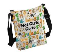 Borsa a tracolla Irlanda, regalo da viaggio per ragazze calde con scritta in lingua inglese "Go to Ireland Lover", idea regalo per lei, Borsa Irlanda