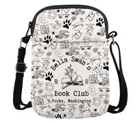 Borsa a tracolla ispirata al film dei vampiri, idea regalo per fan di Edward Cullen e Bella Swan, Prenota Club Cr Eu, 5.91 Inches ×8.27 Inches