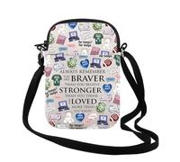 Borsa a tracolla ispirata al libro romantico, con scritta "Always Remember You Are Braver" (lingua italiana non garantita), idea regalo per gli amanti dei libri, Always for Keeps Cr UK, 0