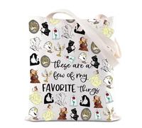 Borsa a tracolla ispirata alla bellezza Belle Principessa Amante Regalo Fiabe Regalo A Tale as Old as Time Beast Tote Bag, Beauty Tote, Taglia unica, Borsa tote