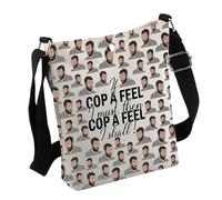 Borsa a tracolla ispirata alla serie TV If Cop A Feel I Must Then Cop A Feel I Shall, borsa a tracolla serie TV Merch per gli amanti delle serie TV, Feel I Bag