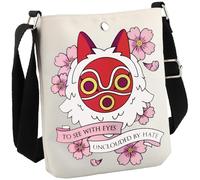 Borsa a tracolla ispirata all'anime giapponese Monster Princess, idea regalo per fan da vedere con gli occhi senza nuvole, vedere Con Occhi Cb Eu, 8.27 Inches ×6.5 Inches × 0.79 Inches