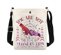 Borsa a tracolla ispirata BG3 Astarion High Elf Gaming Gift Astarion Rogue Gift You Are Not Alone in This Messenger Bag, Non sei Cb Uk, 0