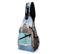 Borsa a tracolla italiana da città sull'acqua Borsa da petto Borsa da giorno Borsa a tracolla da viaggio Borsa da trekking per donna uomo