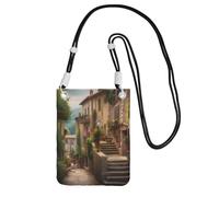 Borsa a tracolla italiana toscana per telefono da donna uomo impermeabile mini borsa per cellulare portafoglio piccola borsa a tracolla con tracolla regolabile da viaggio per telefono cellulare da