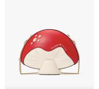 Borsa a tracolla Kate Spade New York Take a Hike 3D Mushroom nuova con etichette