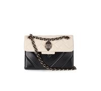 BORSA A TRACOLLA KENSINGTON STUDS BIANCO NERO KURT GEIGER