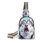 Borsa a tracolla leggera a tracolla alla moda per le donne per il pacchetto di giorno della paura dei cani divertenti del fumetto, cartone animato, divertente, cani, paura, 1 size