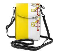 Borsa a tracolla leggera con bandiera del Vaticano multi tasca con chiusura magnetica adatta per viaggi e uso quotidiano