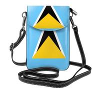 Borsa a tracolla leggera con bandiera di Santa Lucia multi tasca con chiusura magnetica adatta per viaggi e uso quotidiano