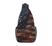 Borsa a tracolla leggera con bandiera fuochi d'artificio borsa a tracolla borsa a tracolla zaino sportivo per donne e uomini, nero, taglia unica, Come nella foto, Taglia unica, Zaino da escursionismo